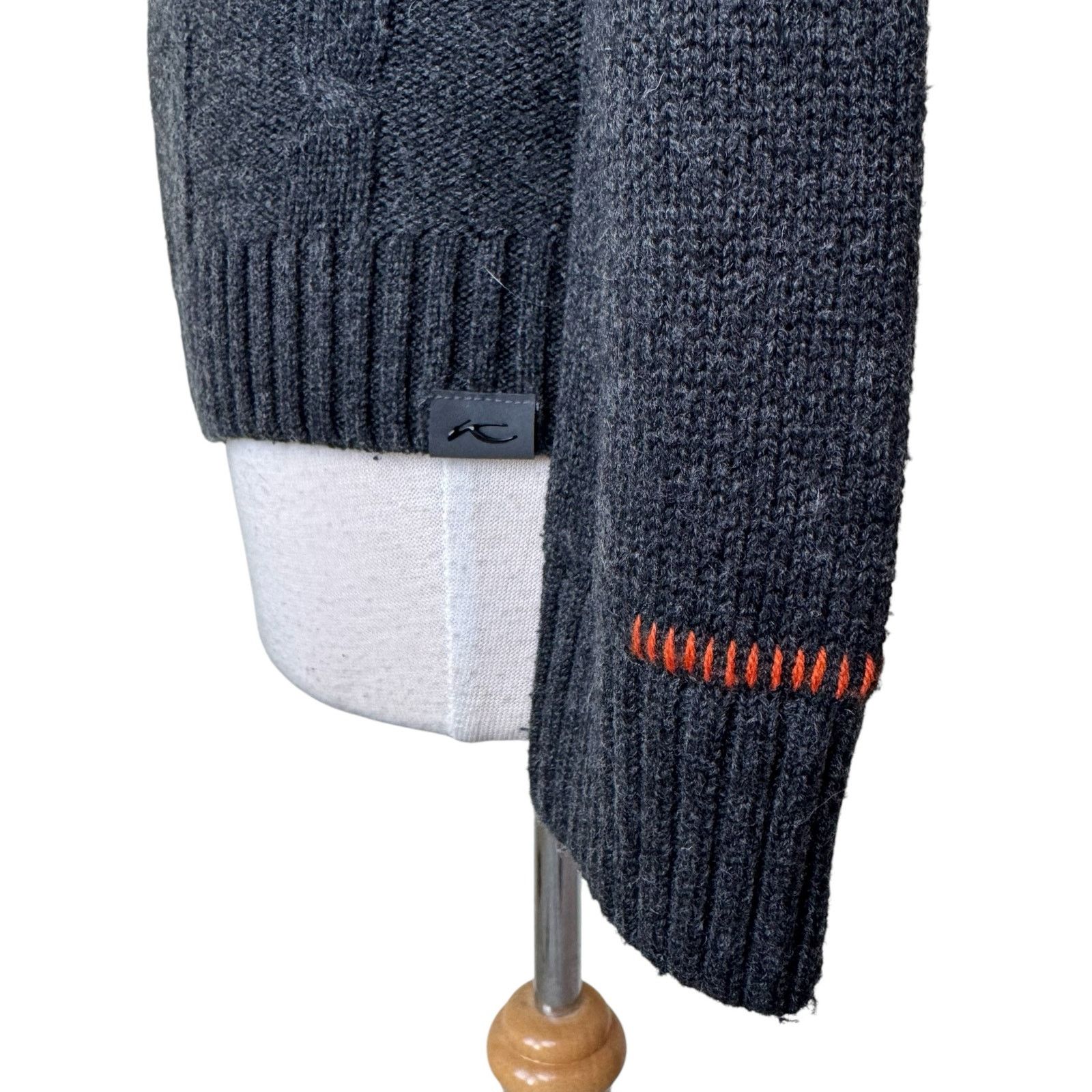 KJUS KJUS Mixed Media Cable Knit Zip Up Sweater Jacket 34/ XS Size XS / US 0-2 / IT 36-38 - 5 Thumbnail