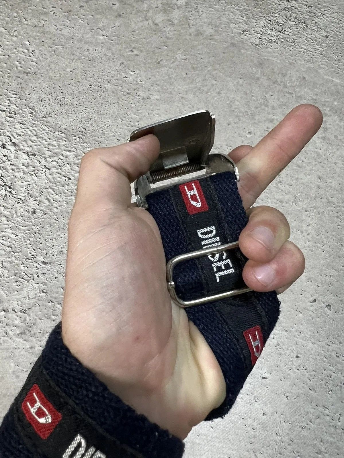 Diesel Vintage canvas Diesel big logo belt y2k Size ONE SIZE - 4 Thumbnail