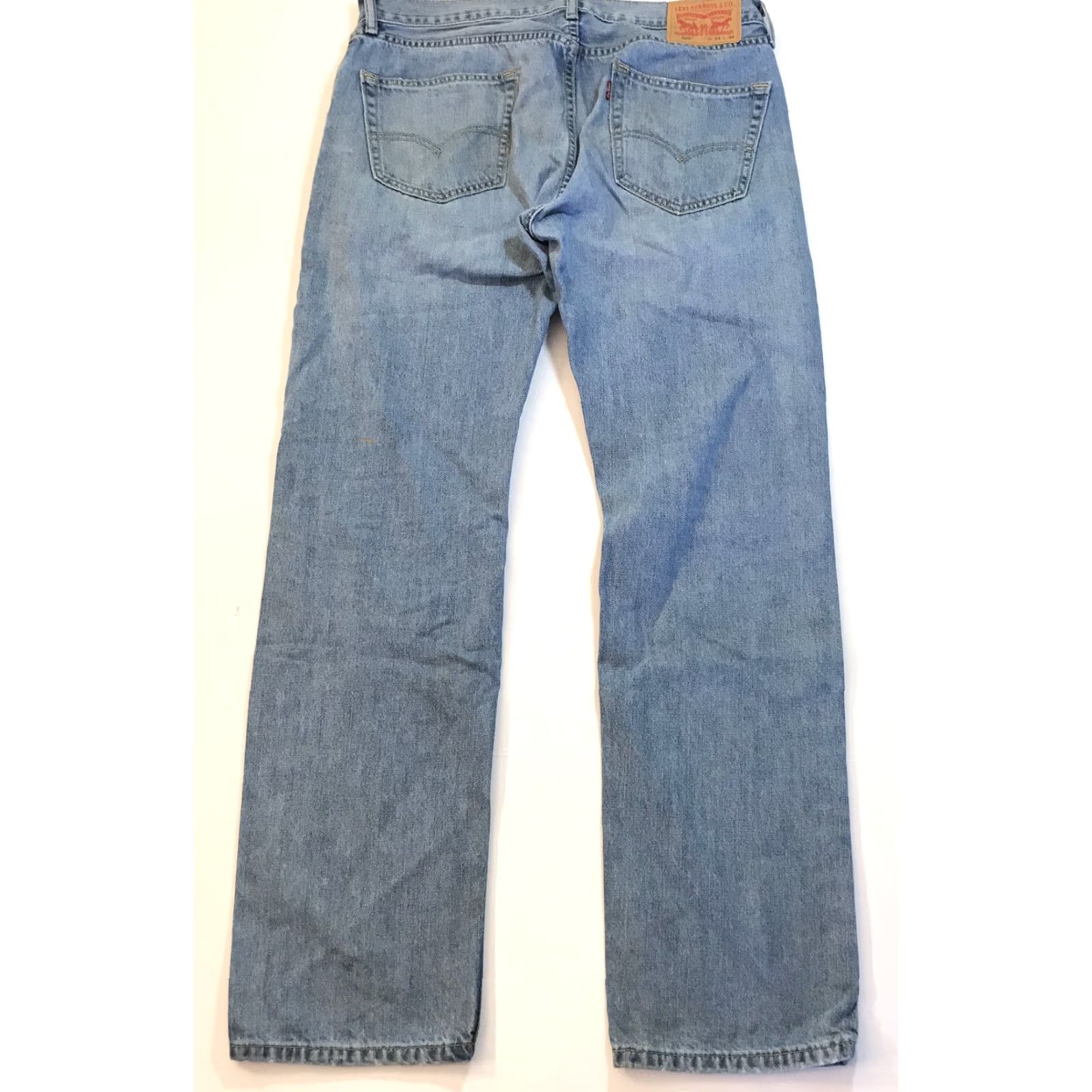 Levi's Levi's 505 Jeans Straight Regular 34 Medium Stonewash Blue Mens Size US 34 / EU 50 - 4 Thumbnail