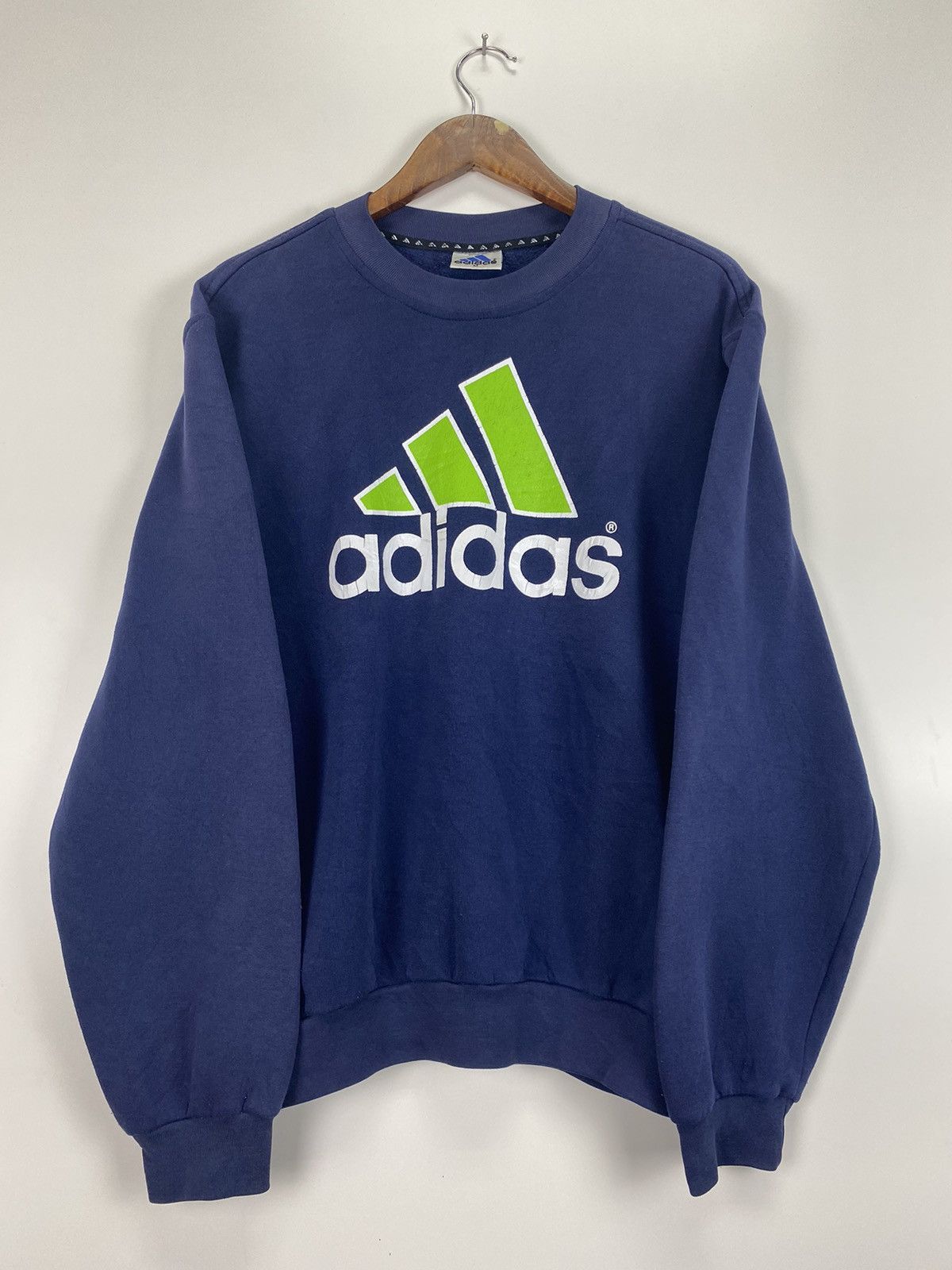Adidas × Vintage Vintage 90’s Adidas big logo sweatshirt Size US M / EU 48-50 / 2 - 6 Thumbnail