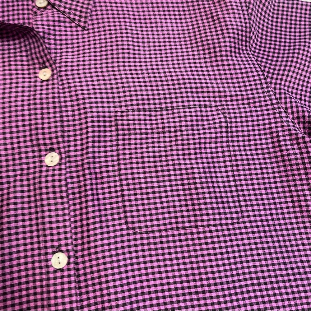 Chicos Chico's Design Silk Purple Plaid 3/5 Sleeve Shirt Size 1 US Size M / US 6-8 / IT 42-44 - 8 Thumbnail