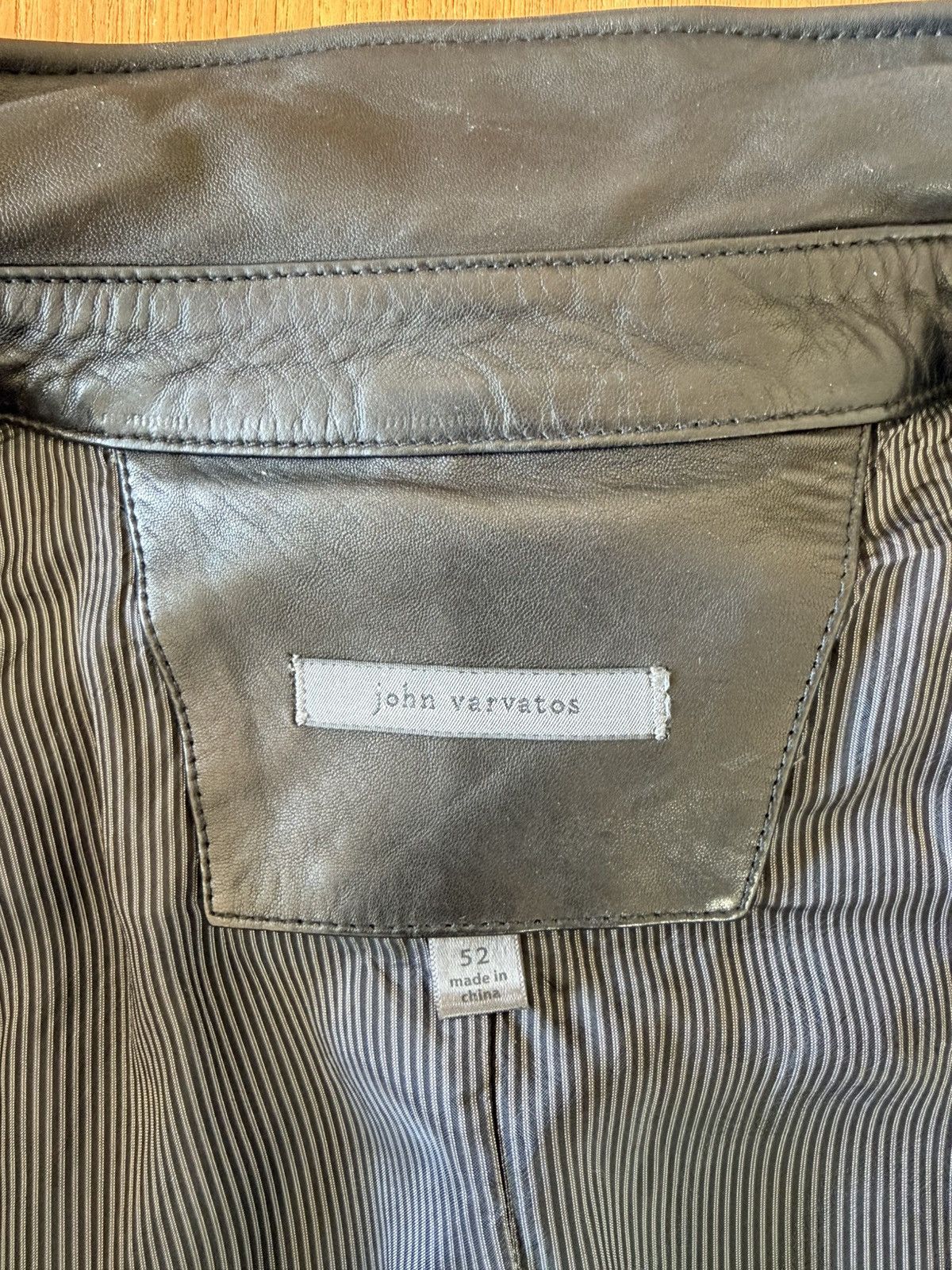 John Varvatos John Varvatos York Leather Jacket Size US L / EU 52-54 / 3 - 3 Thumbnail