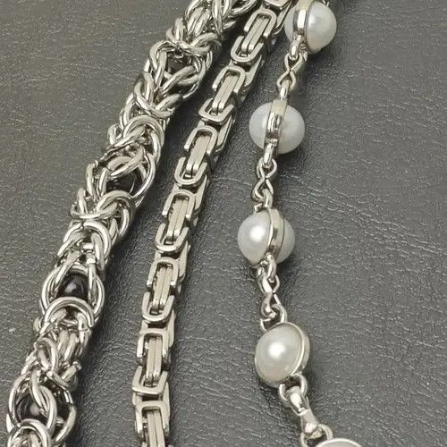 Japanese Brand 2 Layer Natural Echo Pearled Wallet Chain Size ONE SIZE - 2 Thumbnail