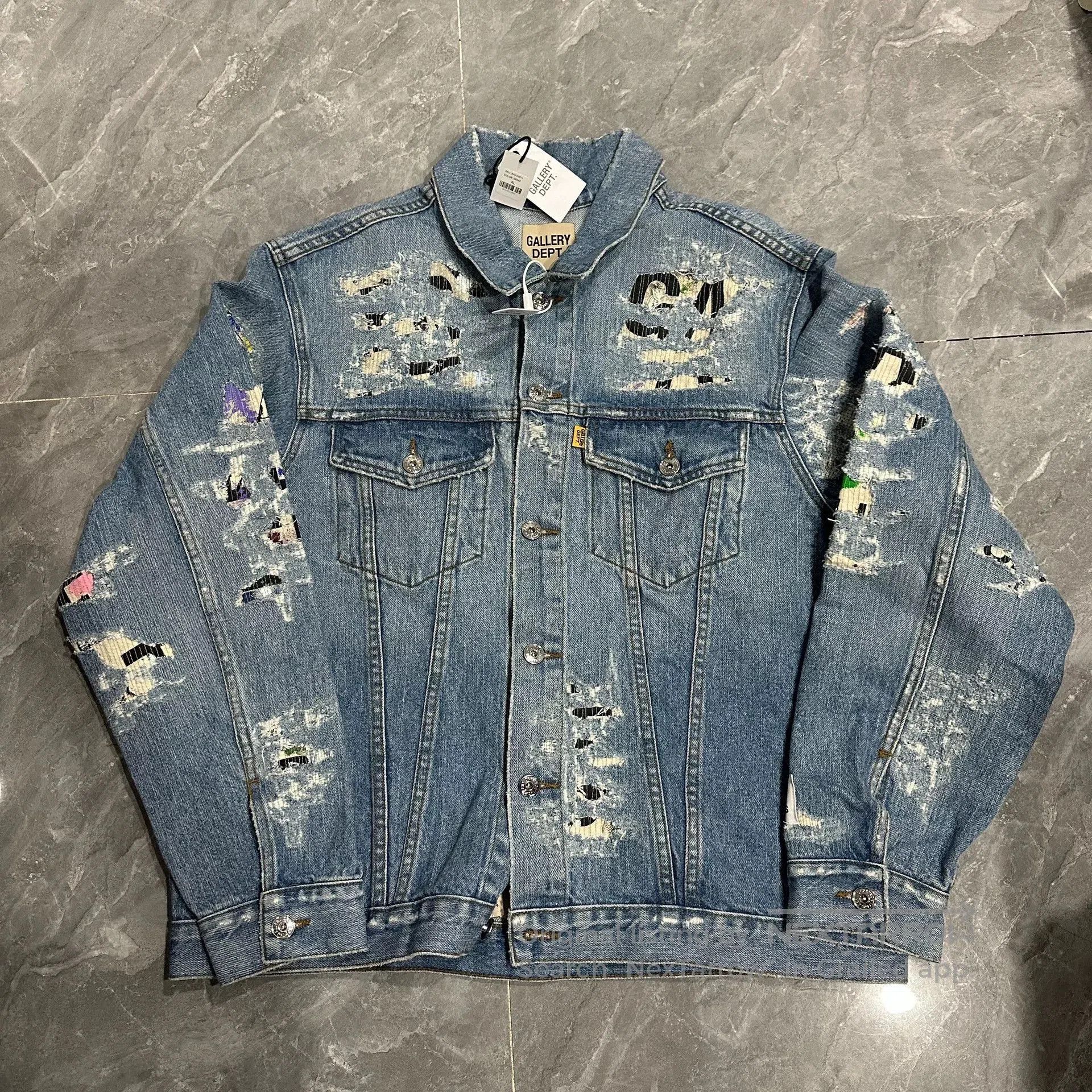 Gallery Dept. Gallery Dept. Boro Destroyed Denim Jacket. Size US XL / EU 56 / 4 - 2 Thumbnail