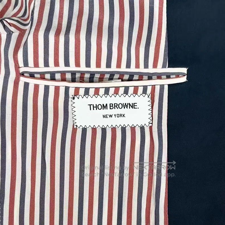 Thom Browne Thom Browne Navy Blue Suit Style Trench Coat Jacket Size M / US 6-8 / IT 42-44 - 7 Thumbnail
