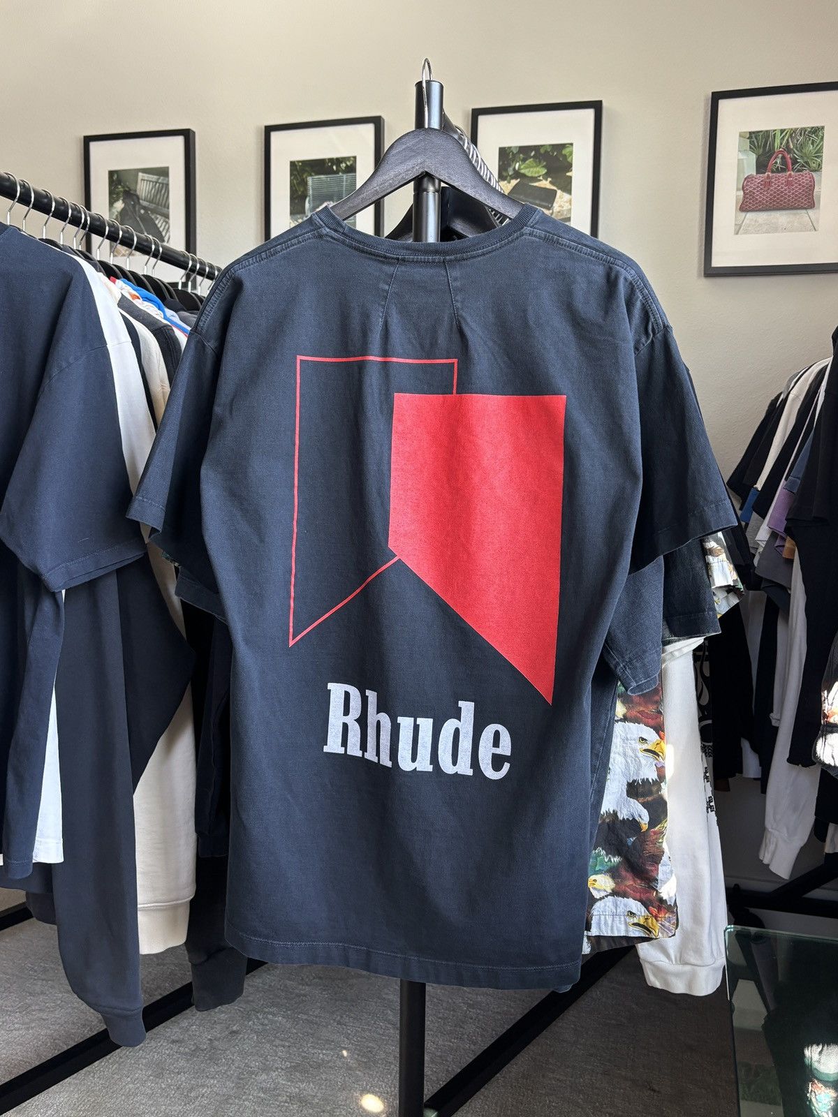 Rhude RHUDE SPEED MARK LOGO TEE Size US S / EU 44-46 / 1 - 3 Thumbnail