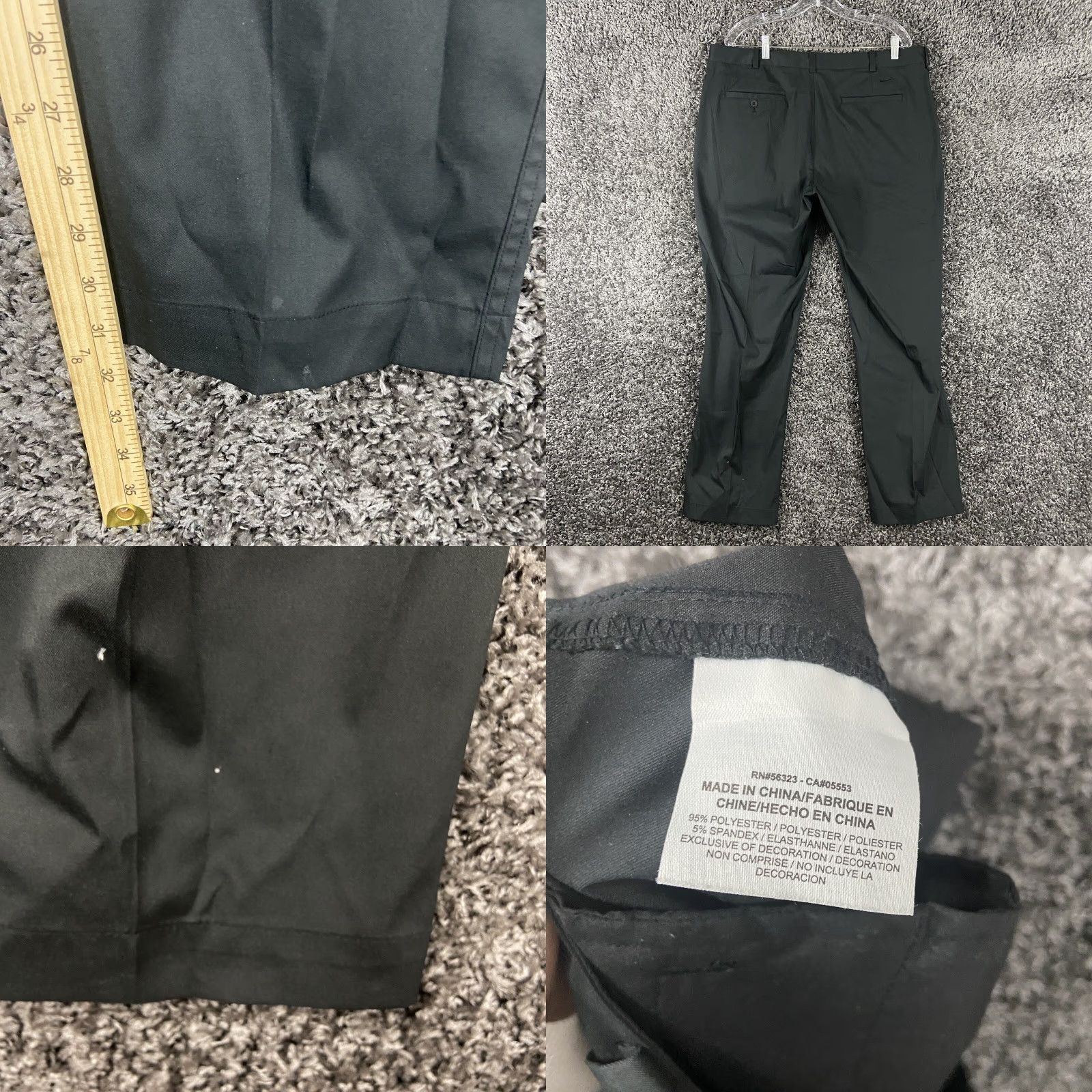 Nike Nike Pants Adult 38x31 Black Inseam 31 Straight Mens Size US 38 / EU 54 - 8 Thumbnail