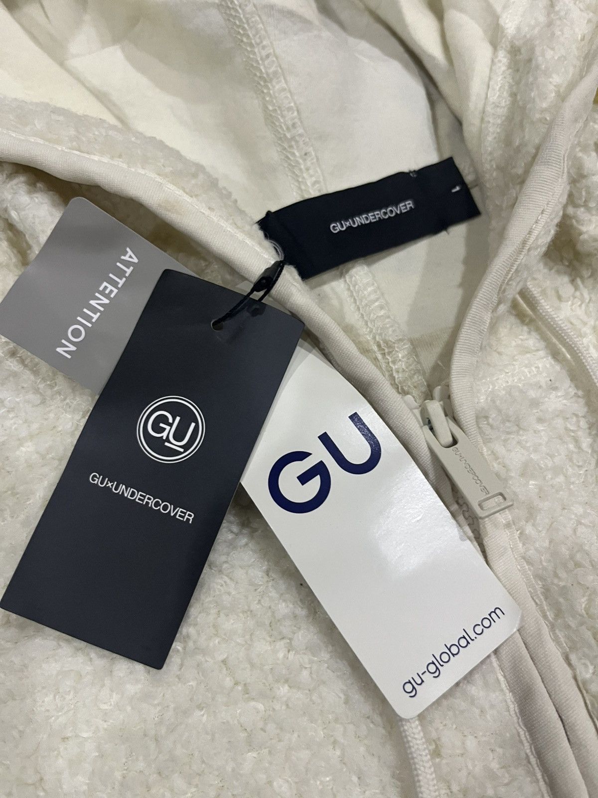 GU × Undercover GU❌UNDERCOVER FLEECE LONG JAKET HOODIE Size US L / EU 52-54 / 3 - 6 Thumbnail