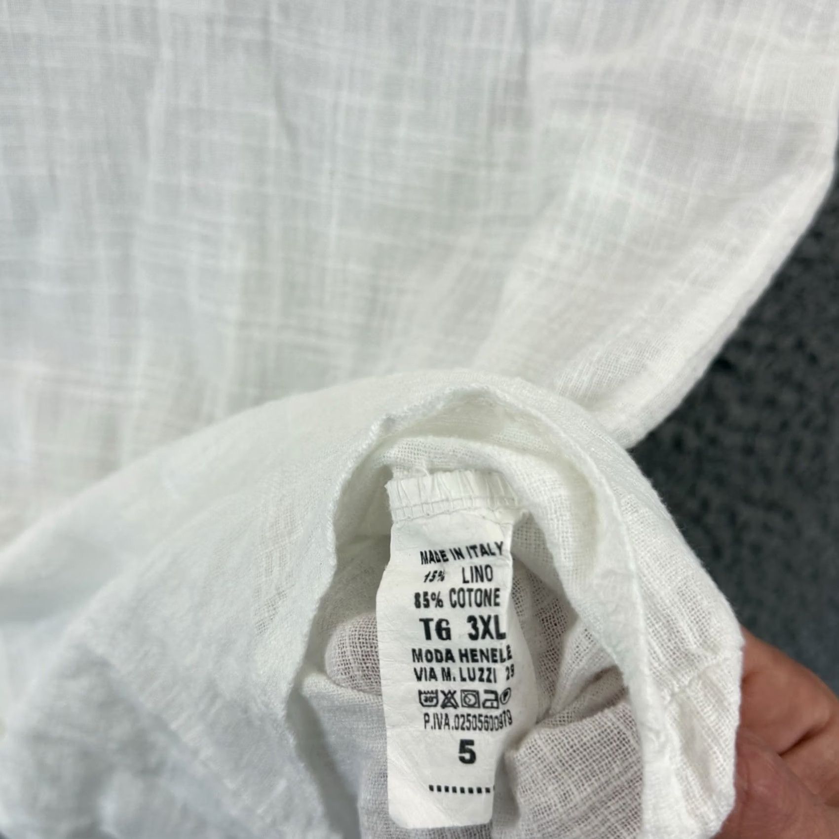 Vintage VINTAGE Made in Italy White Linen Shirt Men 2XL Short Sleeve Button-Up Collared Casual Beach Preppy Size US XXL / EU 58 / 5 - 7 Thumbnail