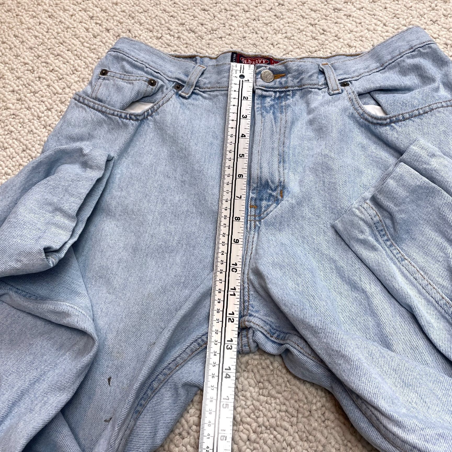 Old Navy Old Navy Jeans Womens 34x26 Denim Light Wash Straight Relaxed High Rise Blue Size 24" / US 00 / IT 34 - 6 Thumbnail