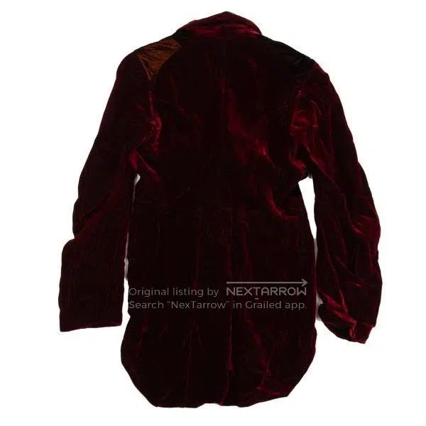 Comme des Garcons Comme des Garcons Red Retro Velvet Tailcoat Size M / US 6-8 / IT 42-44 - 3 Thumbnail