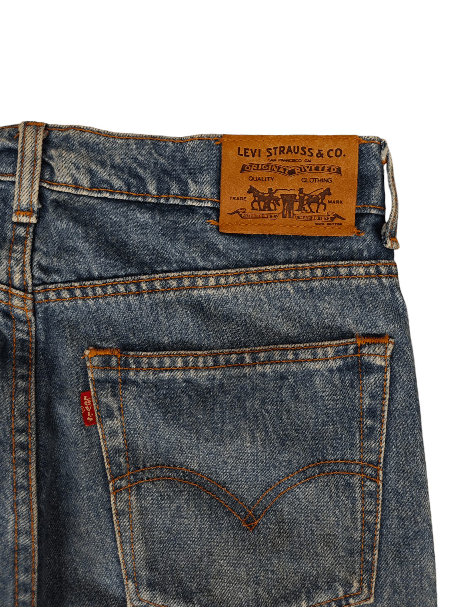 If Six Was Nine Vintage Y2k Levis 525 Sand Wash Denim Jeans Size US 30 / EU 46 - 12 Thumbnail