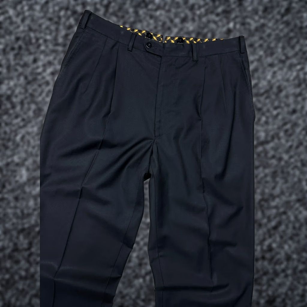 Vintage Zilli Vintage Mens Classic Pants Trousers Size 34 Black Wool Dress Pants Straight Inseam 32 Mens Size US 34 / EU 50 - 1 Thumbnail