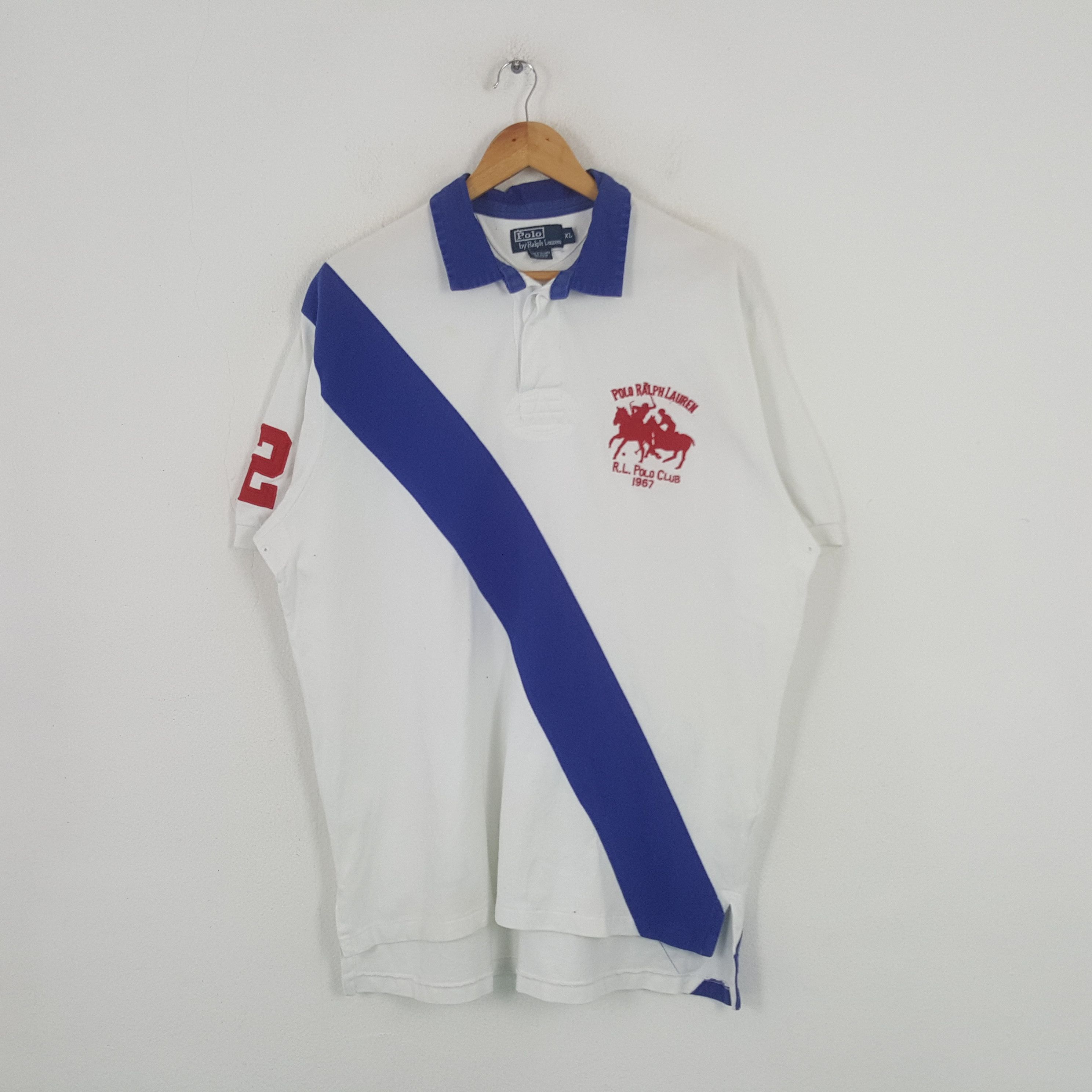 Polo Ralph Lauren × Vintage Vintage Polo by Ralph Lauren American Brand Polos Size US XXL / EU 58 / 5 - 1 Thumbnail