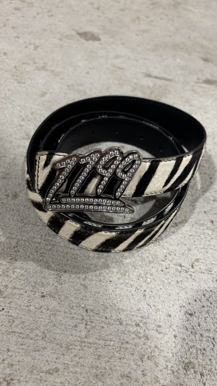 1199 Bazo 1199 Zebra Belt Size 32 - 1 Thumbnail