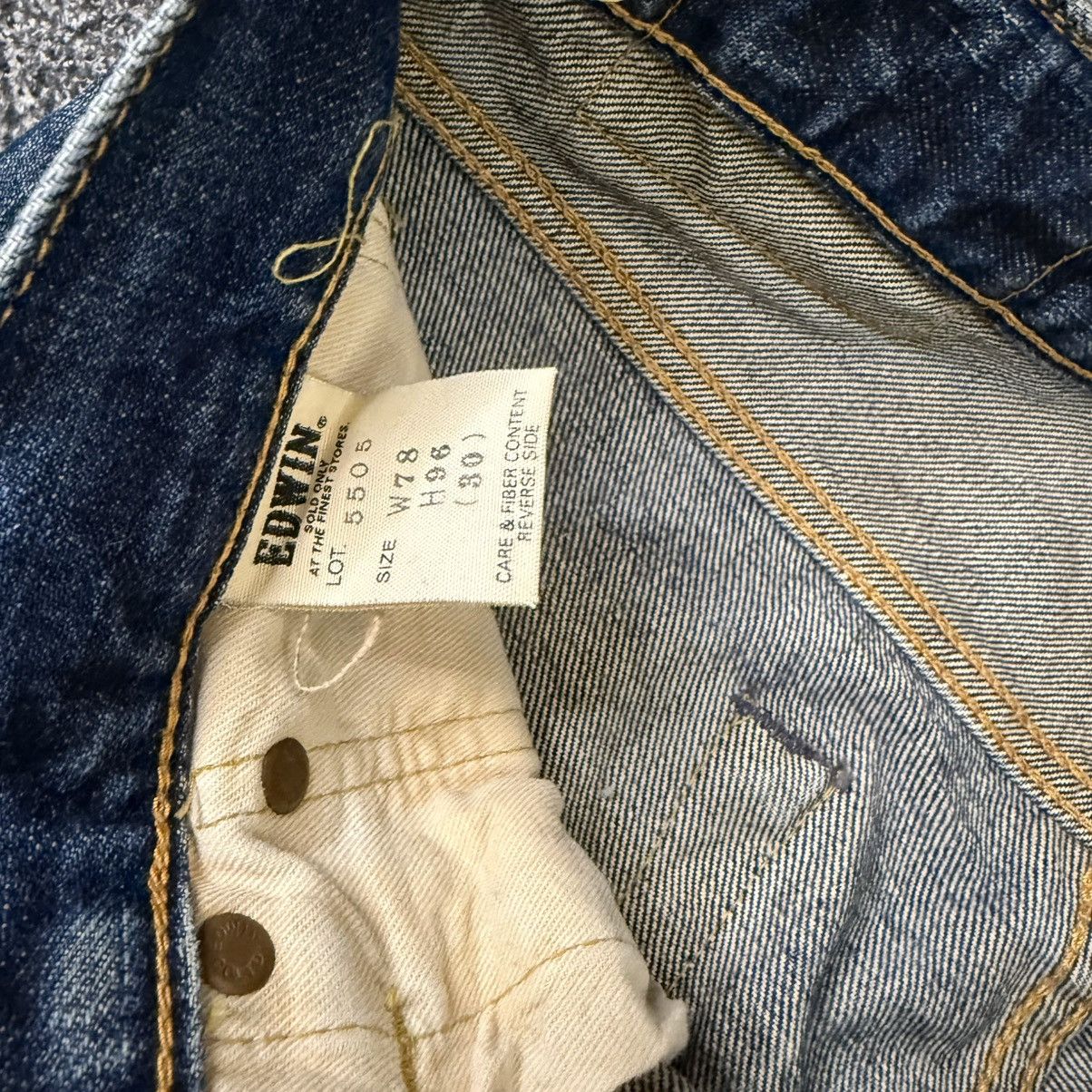 Edwin 🔥🇯🇵 90s Japanese Selvedge Edwin 505X Faded Aging Denim Size US 32 / EU 48 - 13 Thumbnail