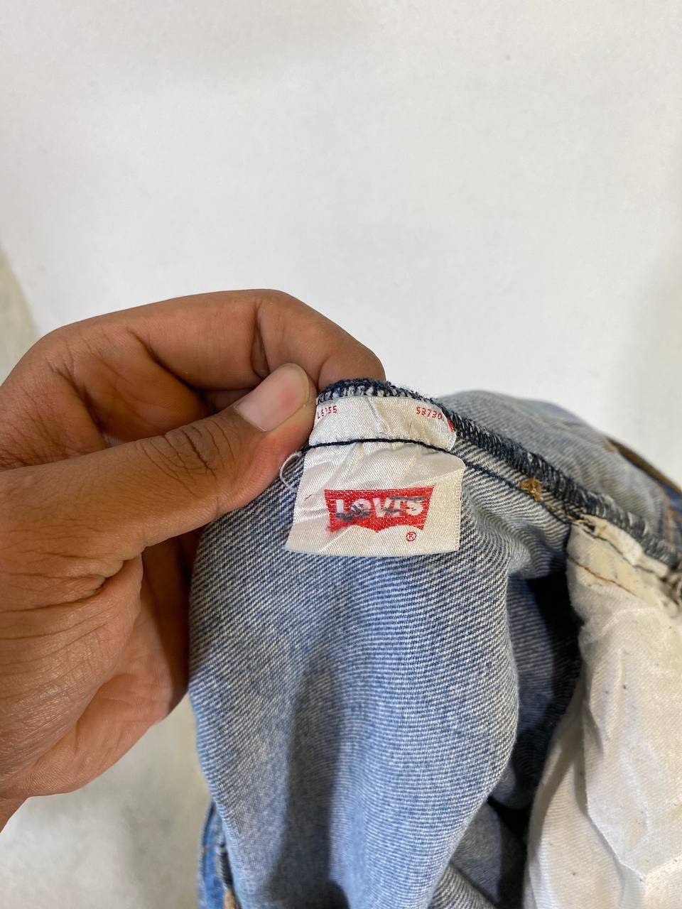 Levi's levis 501 lightwash denim nice design Size US 41 - 12 Thumbnail