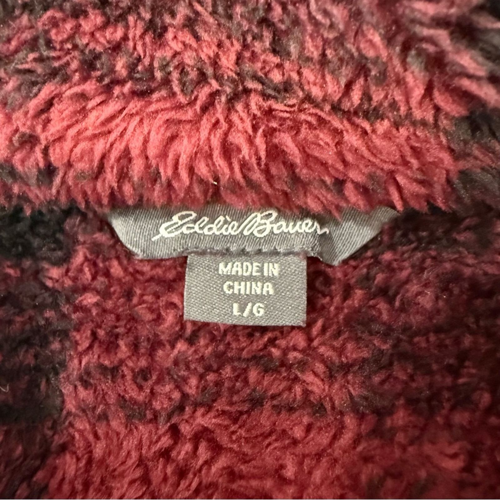 Eddie Bauer Eddie Bauer Fleece Henley Snap Pullover Sweater Womens Large Size L / US 10 / IT 46 - 4 Thumbnail