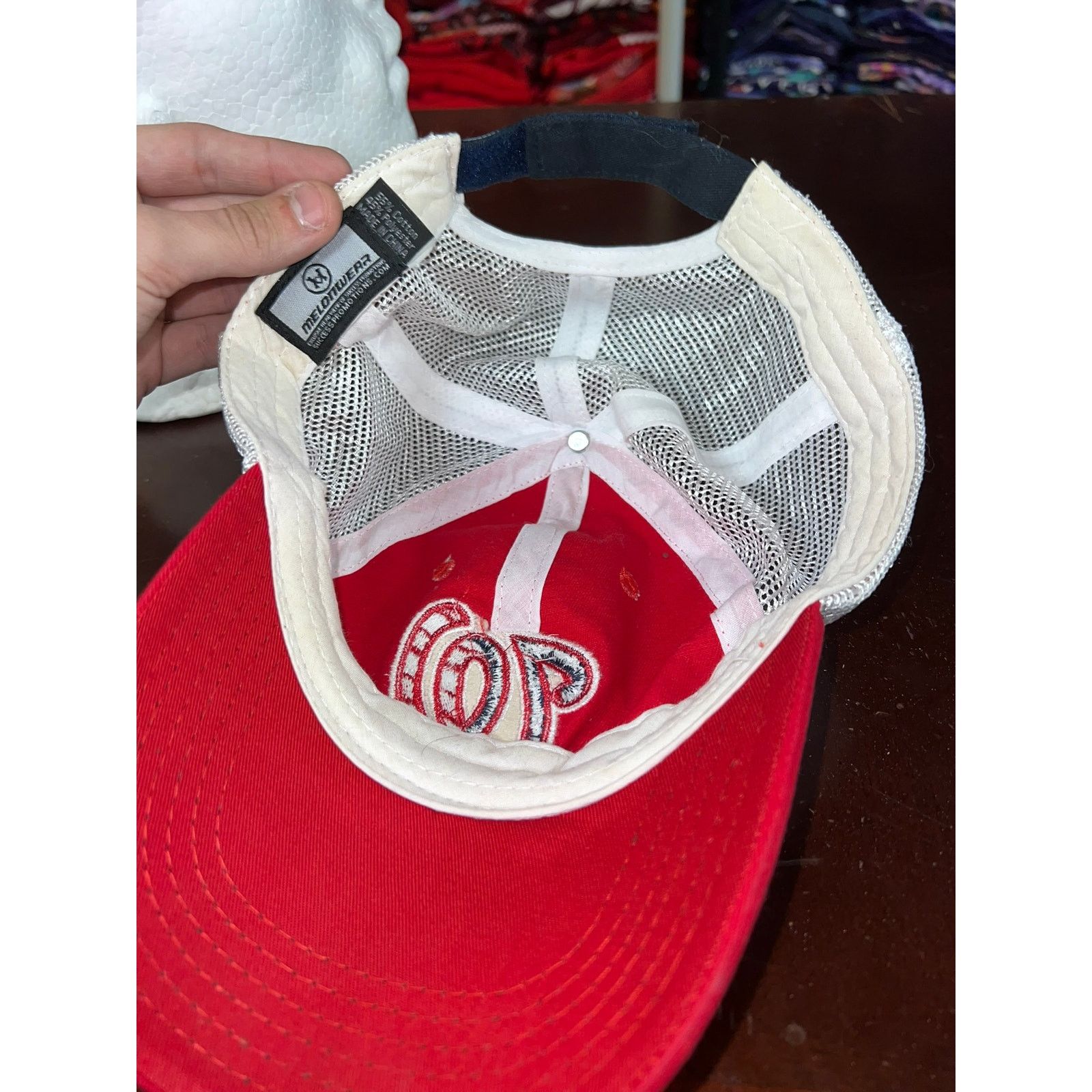 MLB Washington Nationals Hat MLB Baseball Melon Cap Headwear OS Size ONE SIZE - 6 Thumbnail