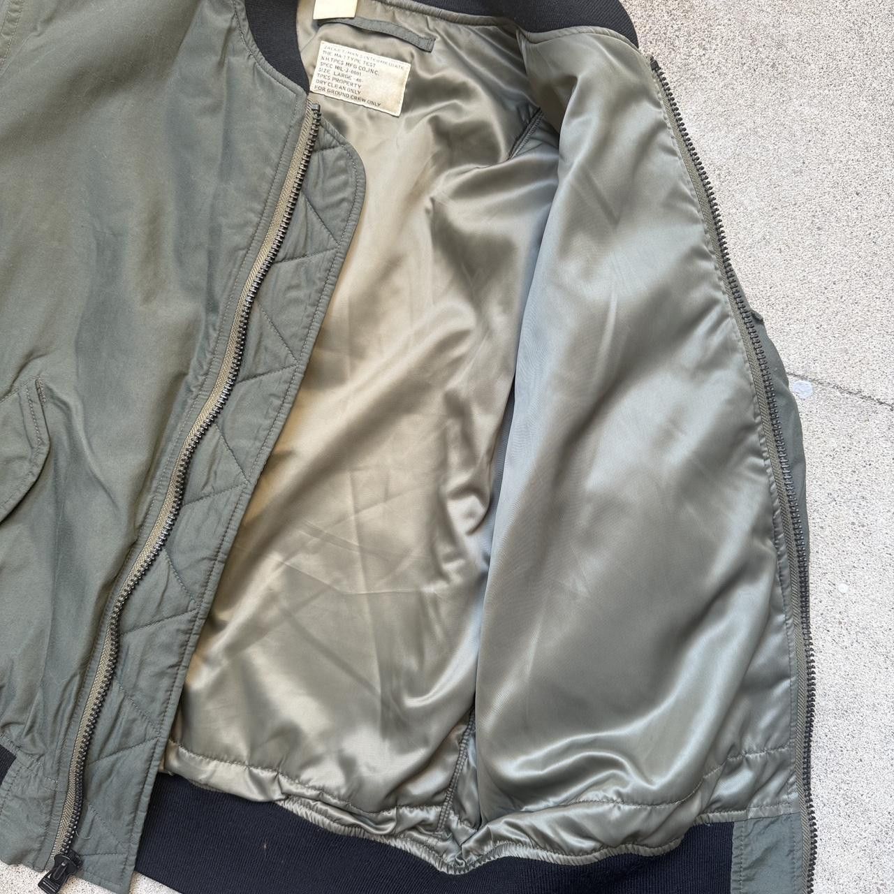 N.Hoolywood n.hoolywood green grey bomber jacket ma-1 flight l Size US L / EU 52-54 / 3 - 6 Thumbnail