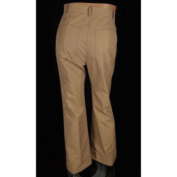 SSENSE DRAE Cotton Patch Pocket Flared Trousers Size M Womens Beige Size 30" / US 8 / IT 44 - 9 Thumbnail