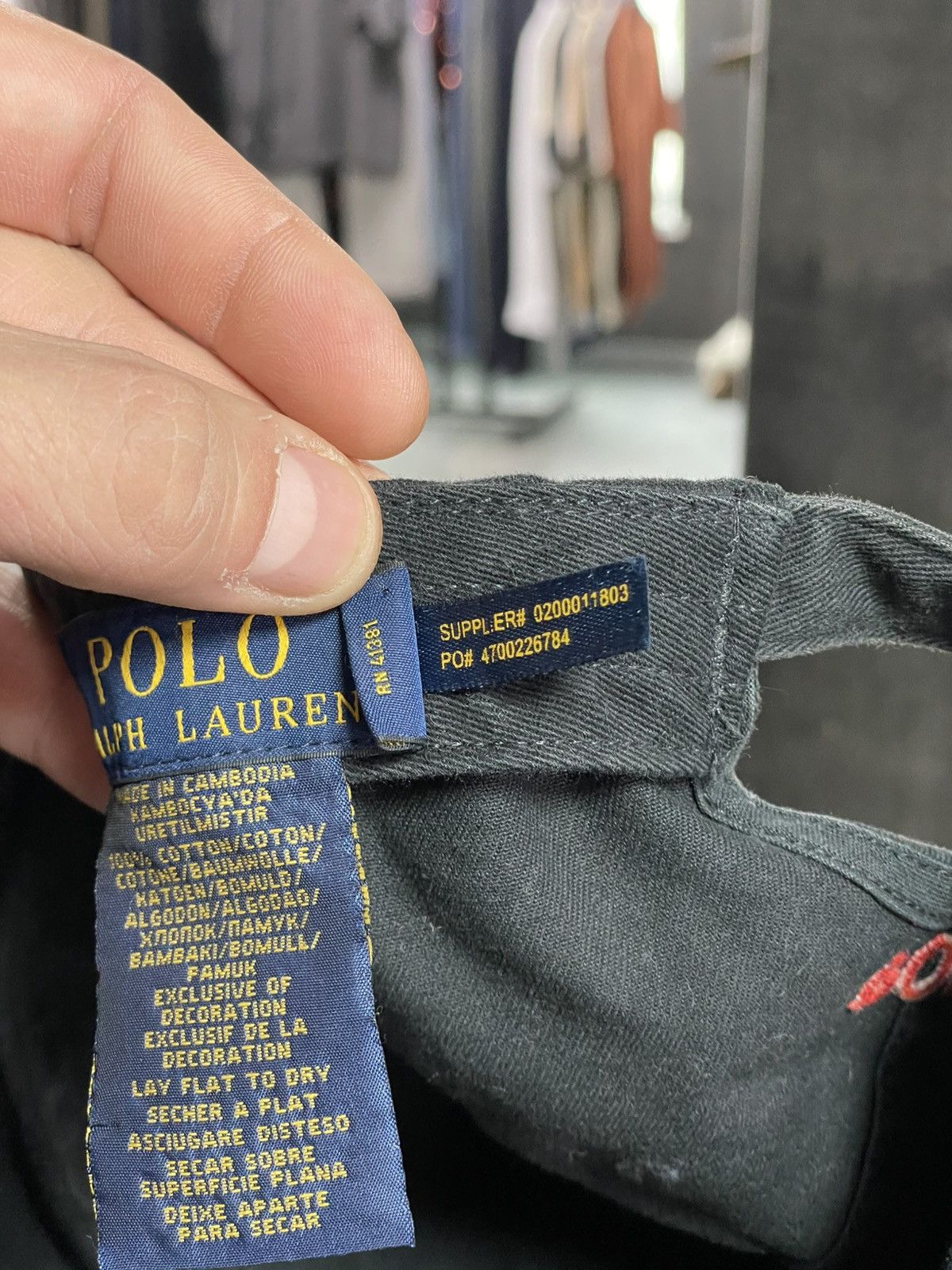 Polo Ralph Lauren Men’s Cap Polo Ralph Lauren – Black with Red Logo Size ONE SIZE - 6 Thumbnail
