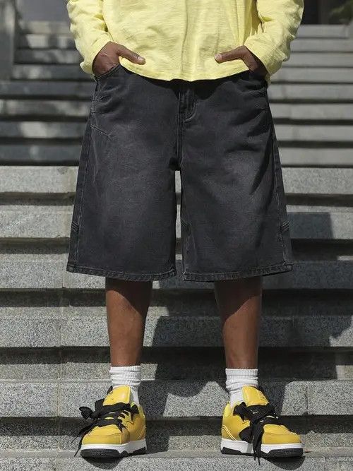Jean × Vintage Washed vintage Street Y2K shorts jorts Size US 34 / EU 50 - 1 Thumbnail