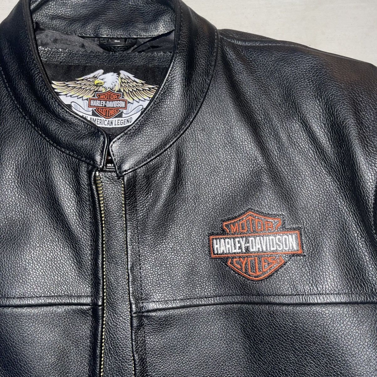 Harley Davidson × Vintage Harley Davidson Leather Jacket (2018-2024) Size US L / EU 52-54 / 3 - 2 Thumbnail