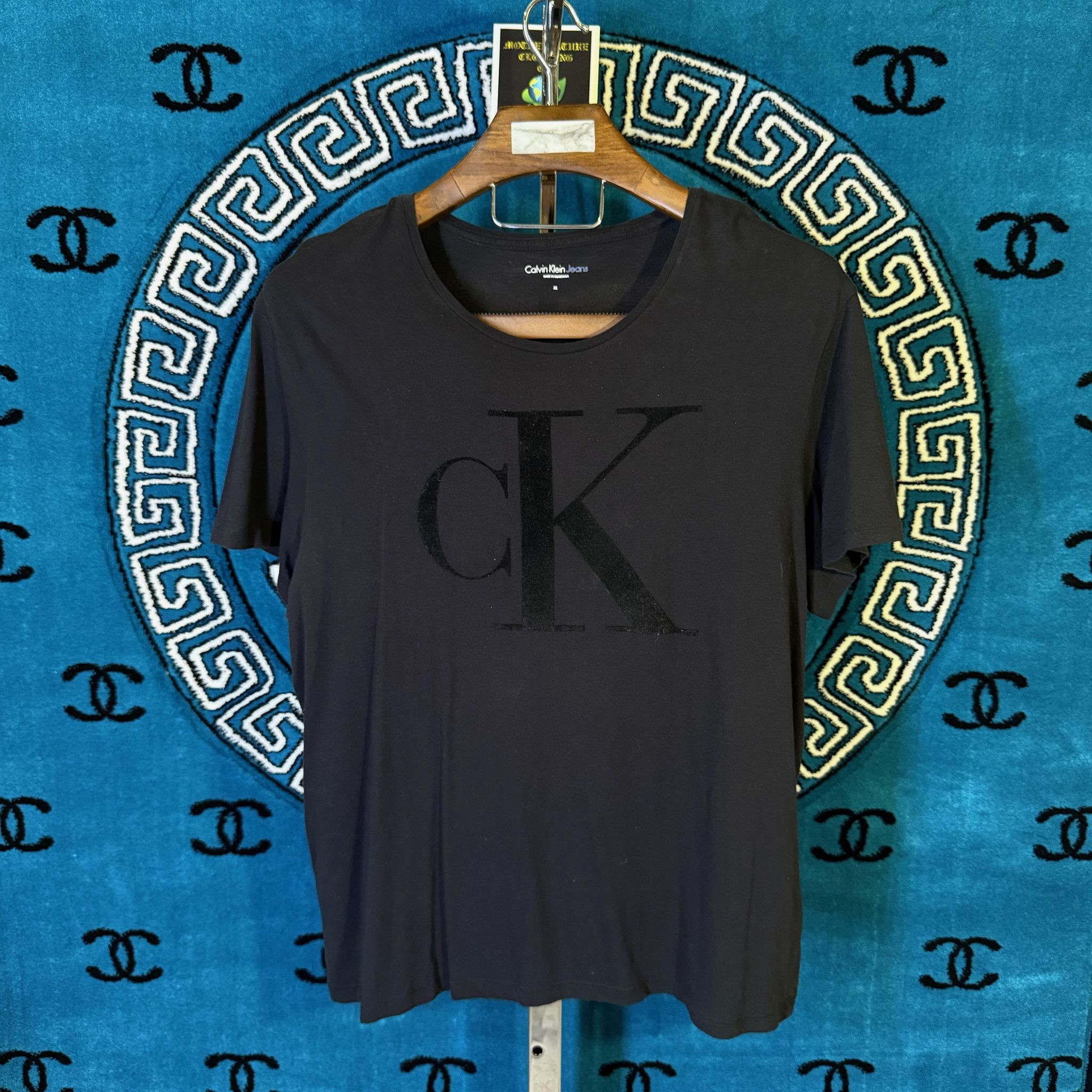 Calvin Klein THE ICONIC CALVIN KLEIN LOGOS SCRIPT SHIRT Size US XL / EU 56 / 4 - 1 Preview