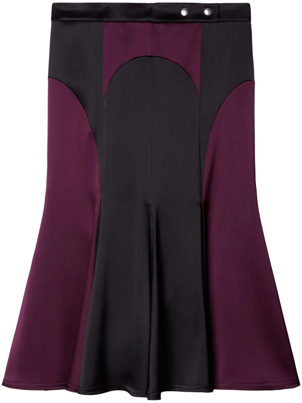 Off-White o1y1225 Midi Skirt in Black/Burgundy Size 26" / US 2 / IT 38 - 1 Thumbnail