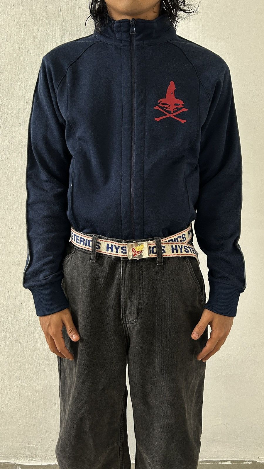 Hysteric Glamour × Japanese Brand Hysteric Glamour - Navy Skull Tracktop Size US S / EU 44-46 / 1 - 5 Thumbnail