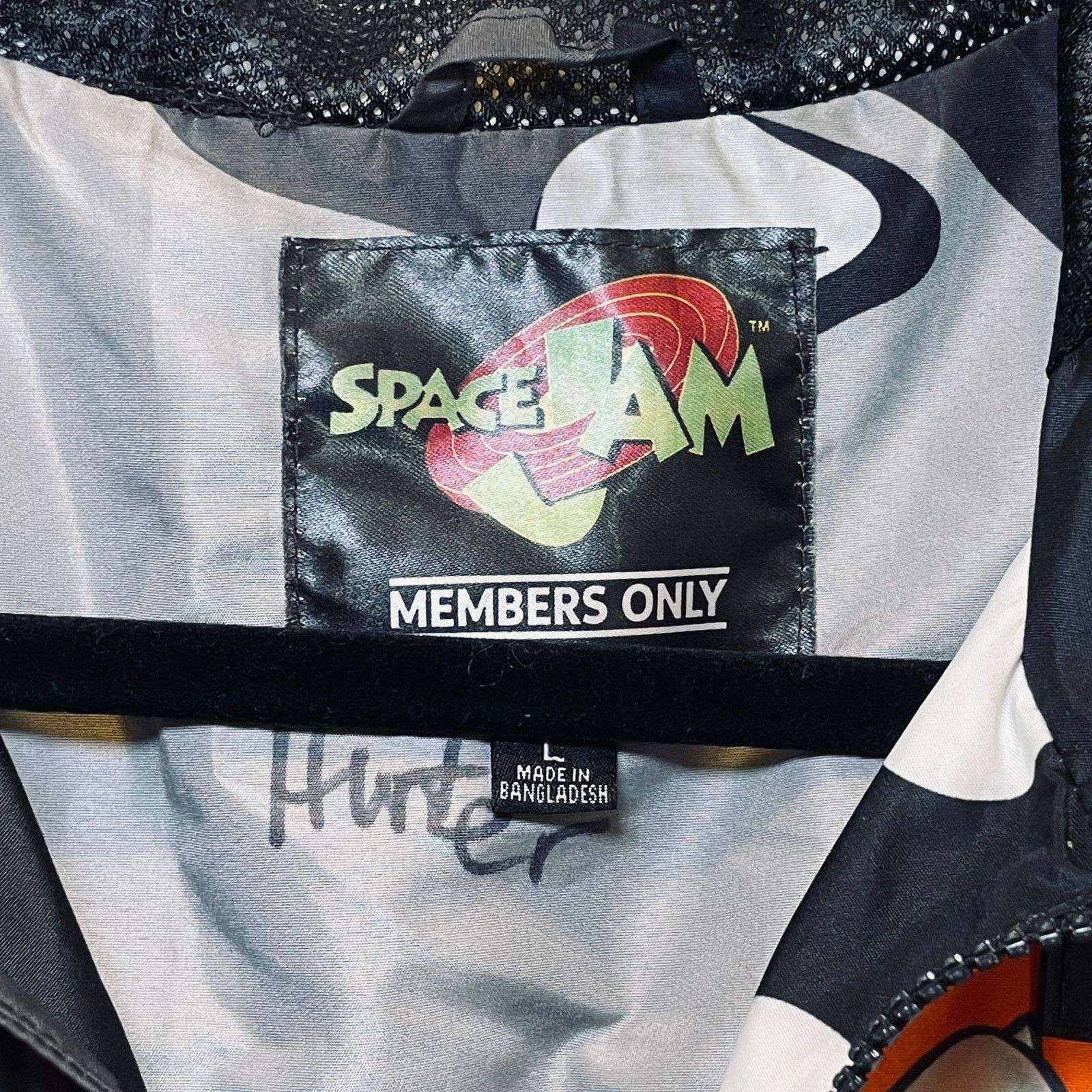 Members Only Members Only Space Jam Bomber Jacket - Unisex L - Black Size US L / EU 52-54 / 3 - 6 Thumbnail
