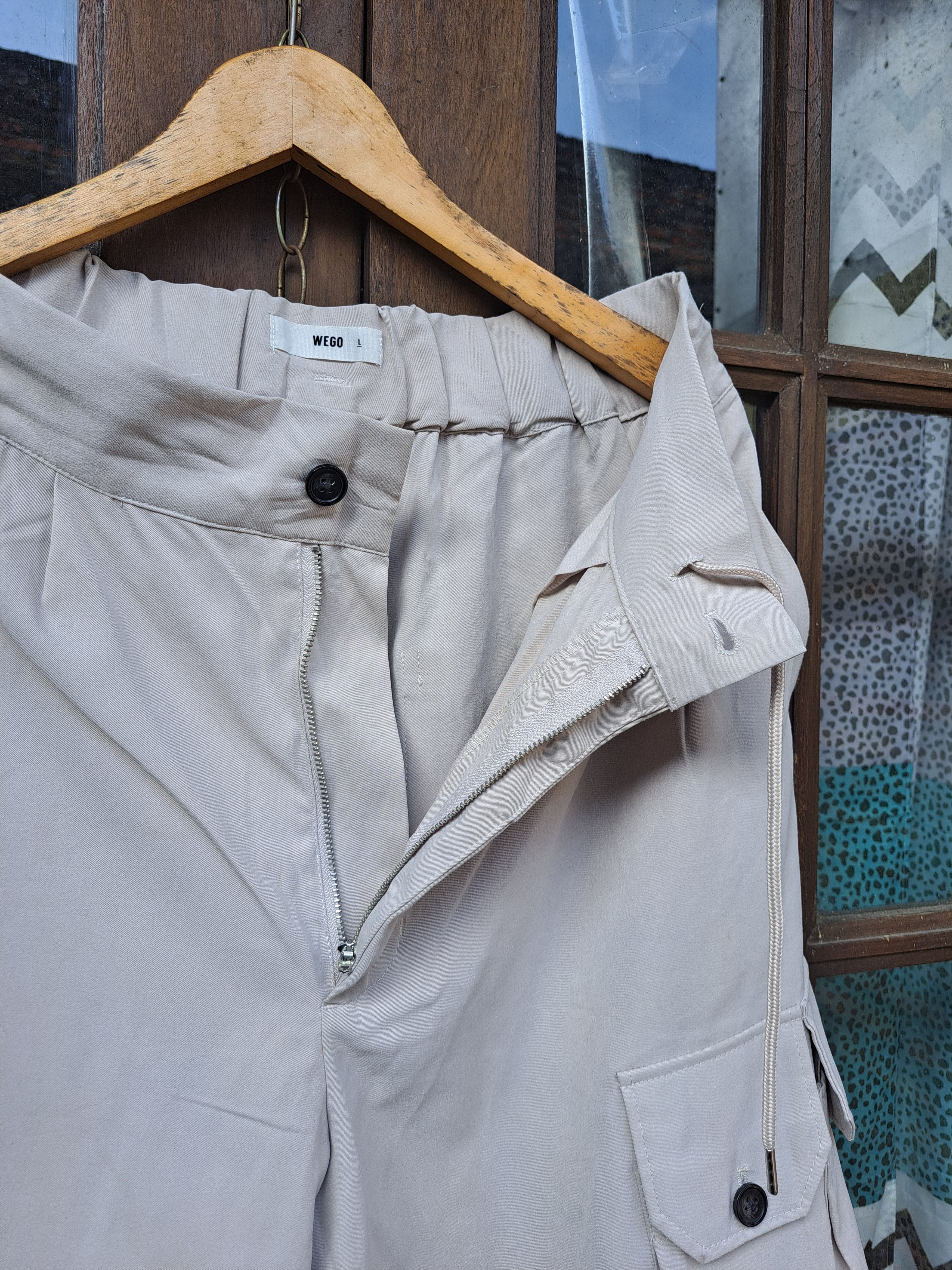 Japanese Brand Wego Cargo Baggy Pants Multipocket Mens Large Japan Size US 32 / EU 48 - 5 Thumbnail