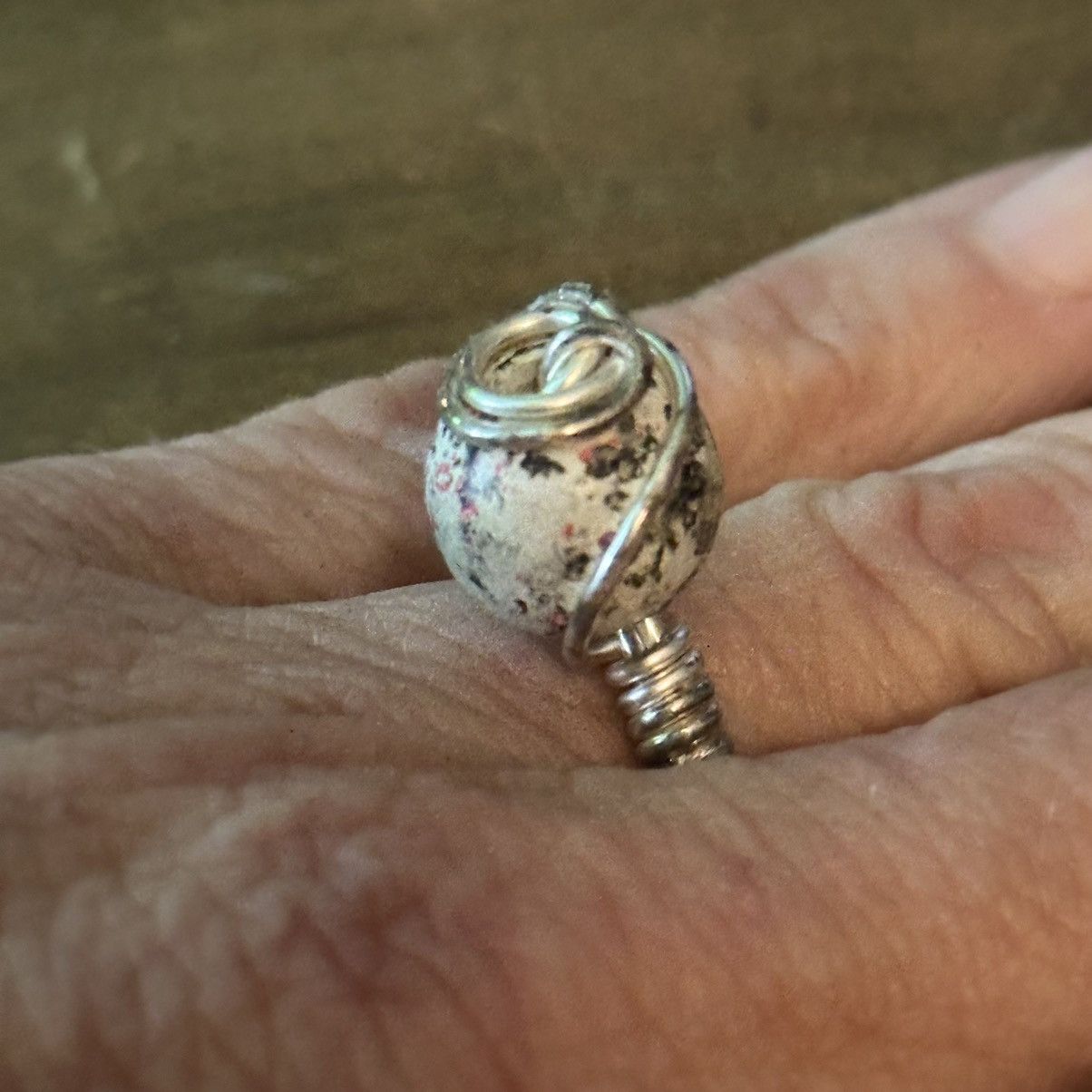 Vintage Vintage wire wrapped Victorian rose ring Size ONE SIZE - 4 Thumbnail