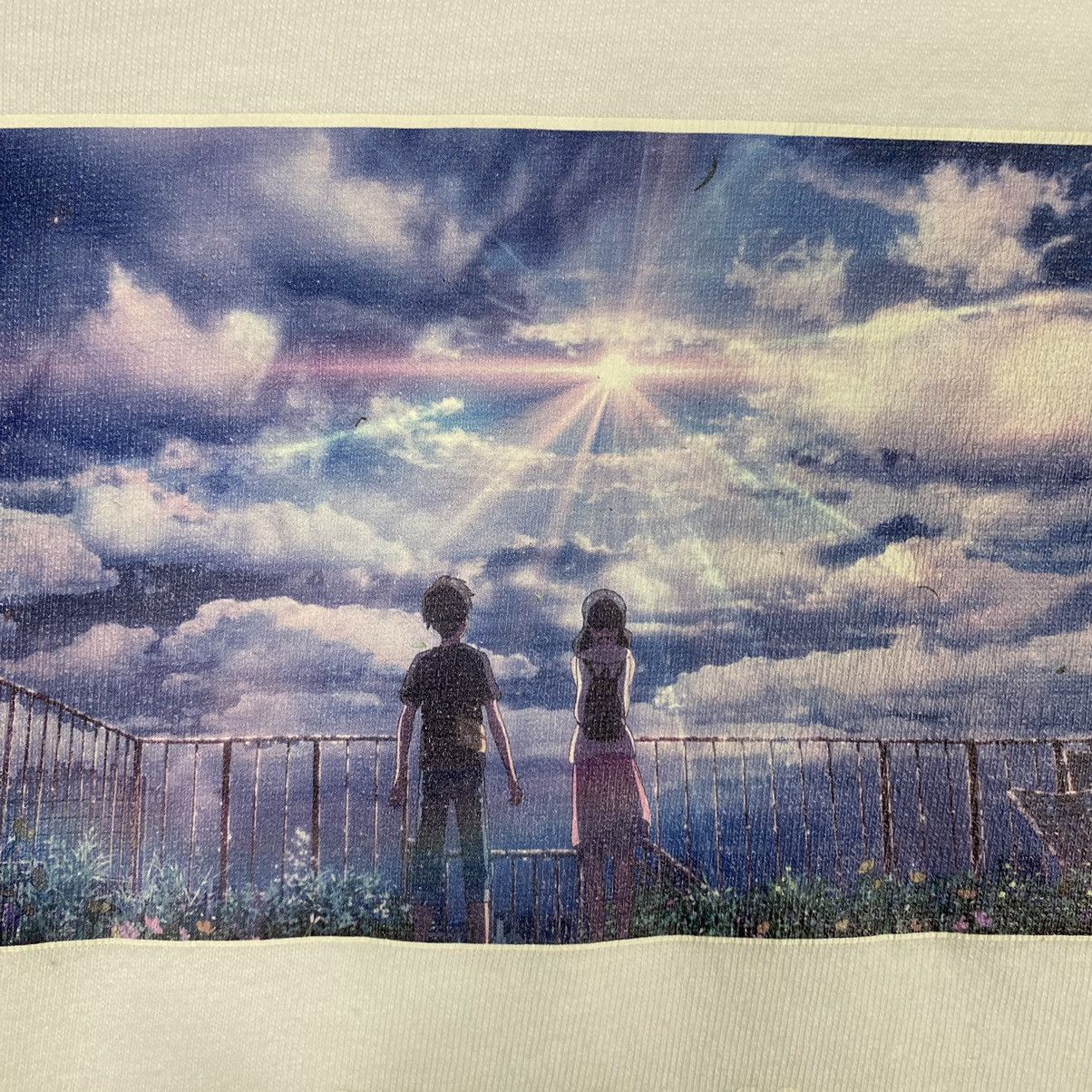 Anime WEATHERING WITH YOU Makoto Shinkai Film Anime Movie Tee Size US L / EU 52-54 / 3 - 5 Thumbnail
