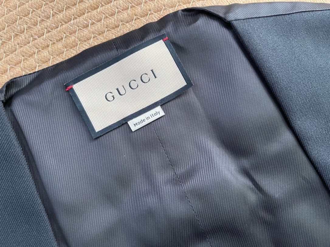 Gucci Gucci Black check vest Size US M / EU 48-50 / 2 - 2 Thumbnail