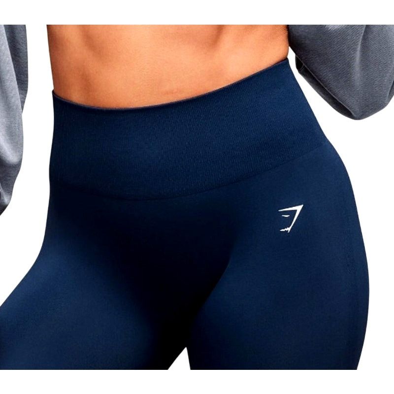Gymshark Gymshark Navy Blue High Waist Everyday Seamless Leggings Size 28" / US 6 / IT 42 - 6 Thumbnail