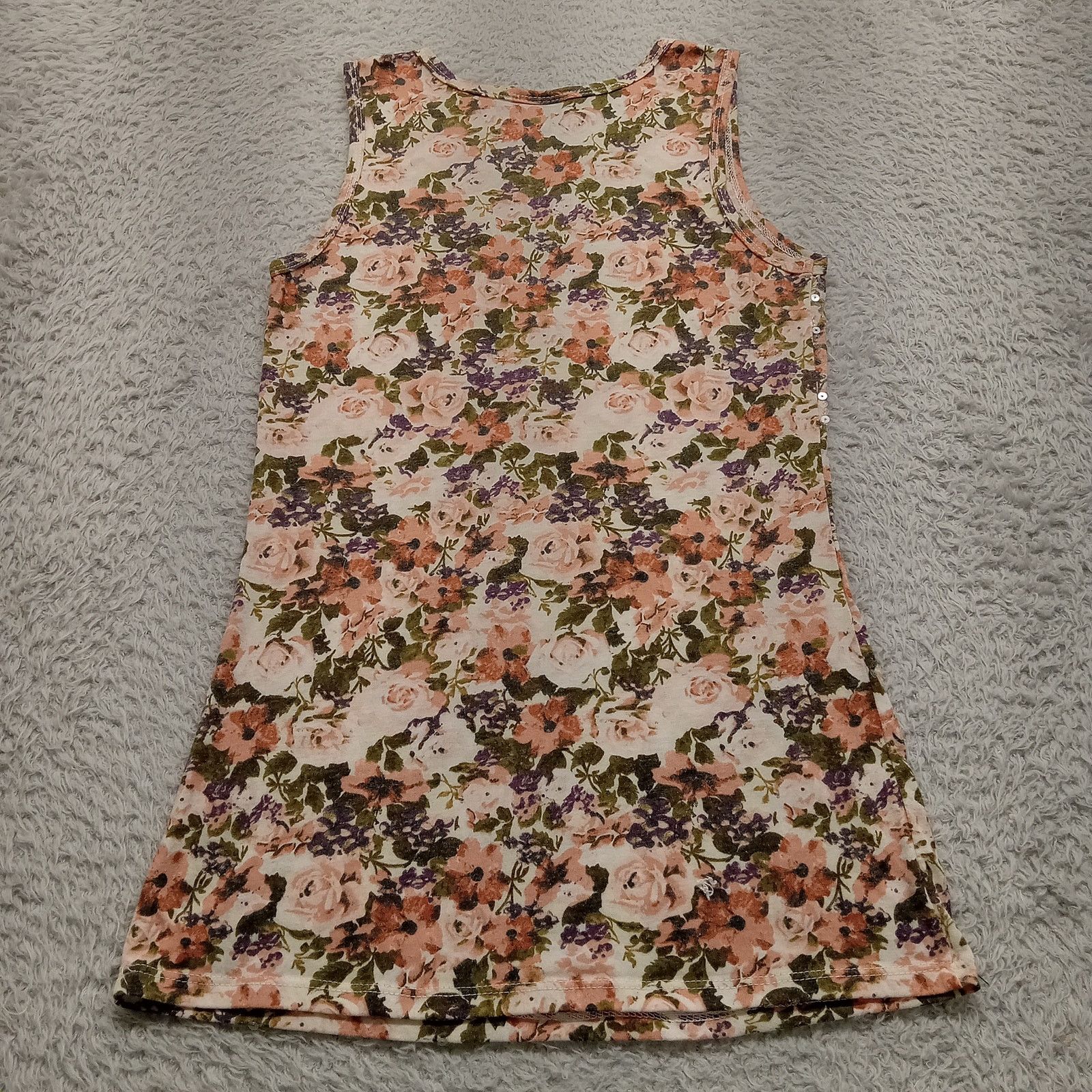 & Other Stories Rue 21 Sequin Top S Womens Sleeveless Floral Polyester Blend Size S / US 4 / IT 40 - 3 Thumbnail