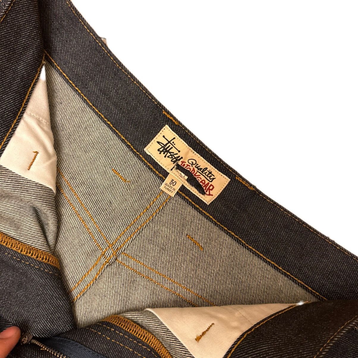 Stussy Stussy Double Knee Blue Raw Denim Pants Size US 30 / EU 46 - 4 Thumbnail