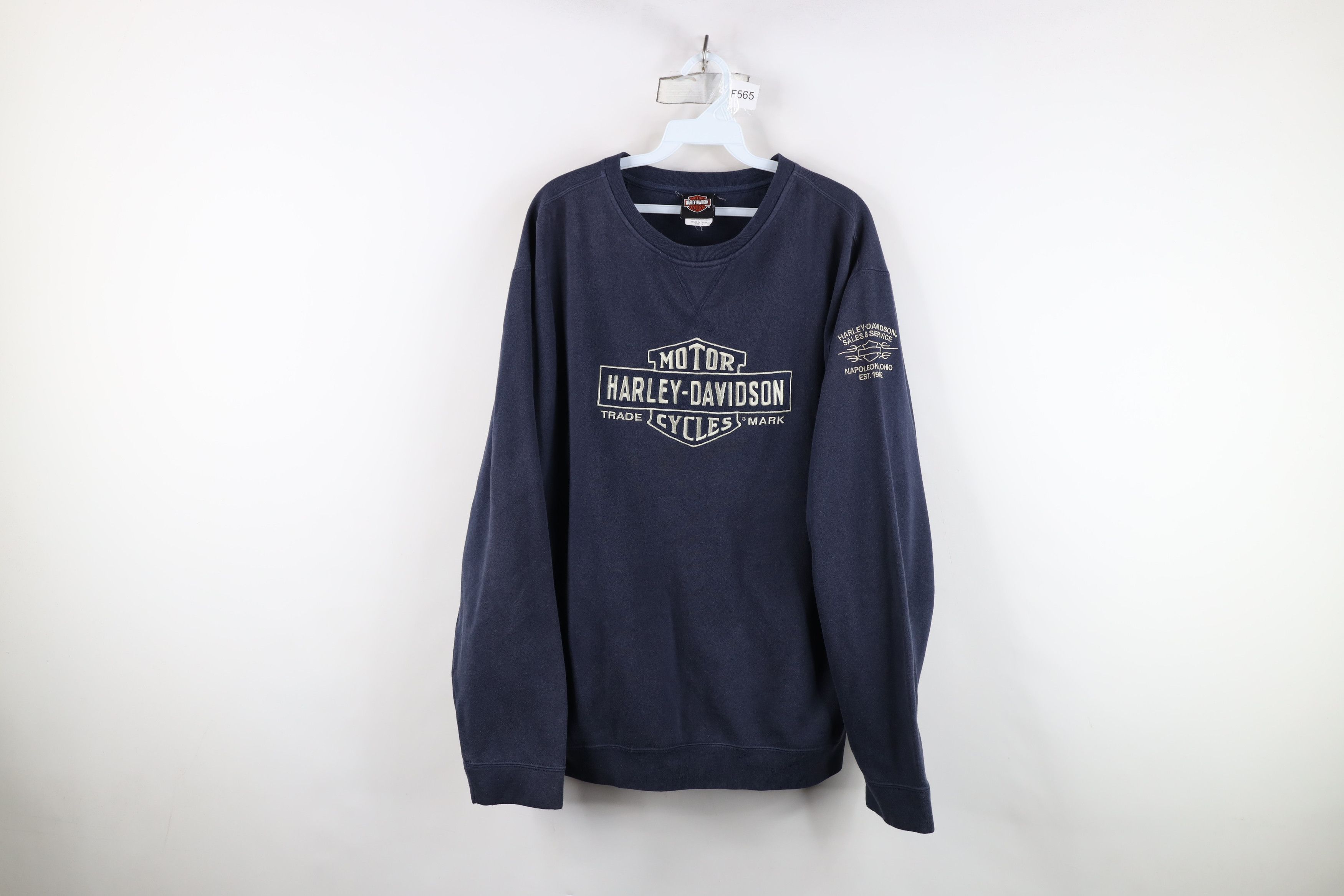 Harley Davidson Vintage Harley Davidson Spell Big Logo Crewneck Sweatshirt Size US M / EU 48-50 / 2 - 1 Thumbnail