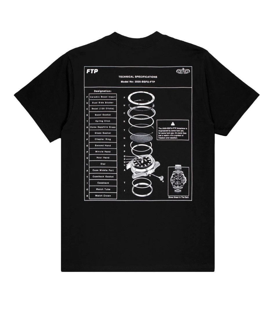Fuck The Population × G59 Records FTP TECHNICAL SPECS TEE (M) Size US M / EU 48-50 / 2 - 1 Thumbnail