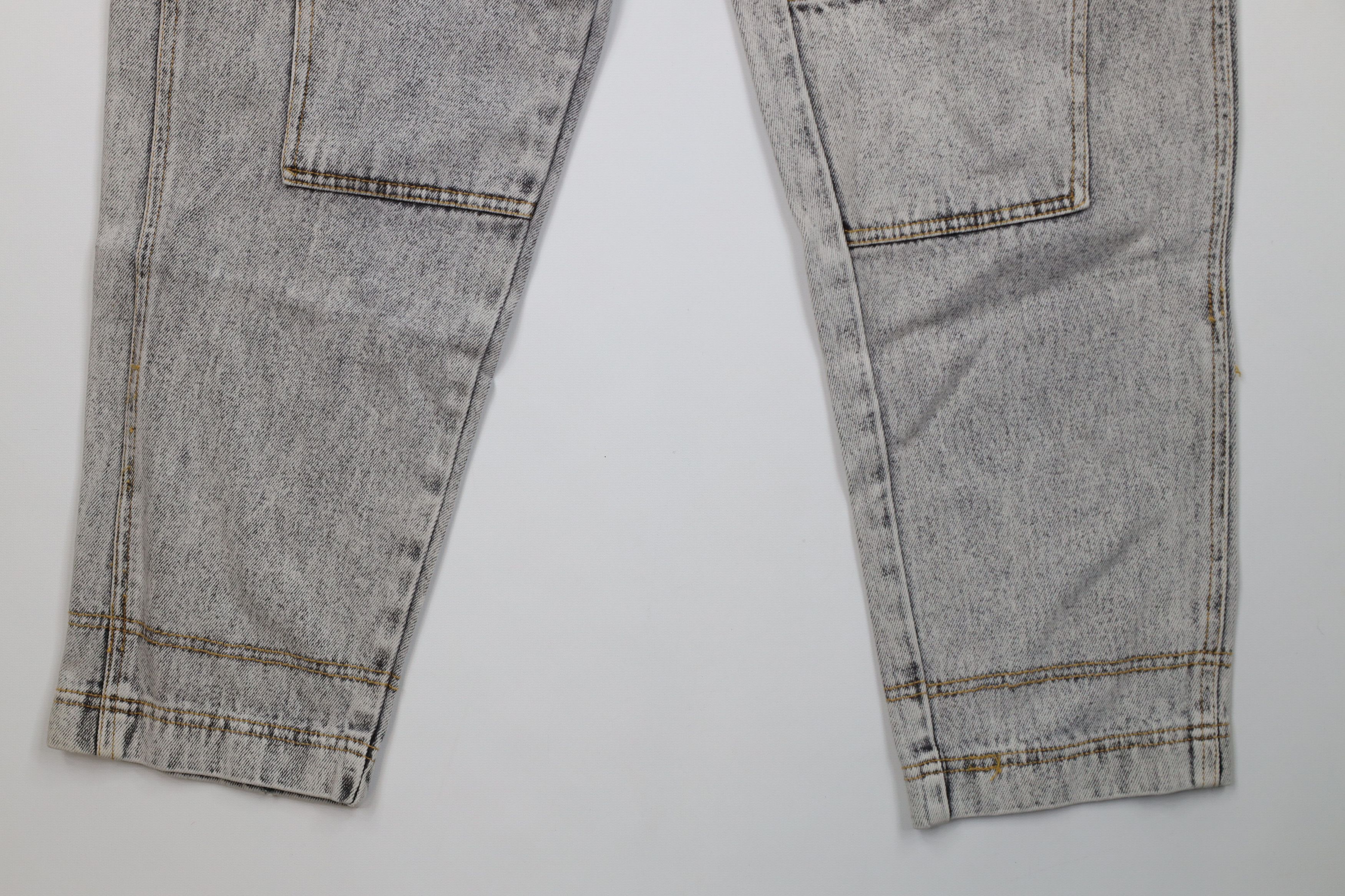 Vintage Vintage 80s 90s Streetwear Acid Wash Tapered Leg Cargo Jeans Size US 30 / EU 46 - 4 Thumbnail