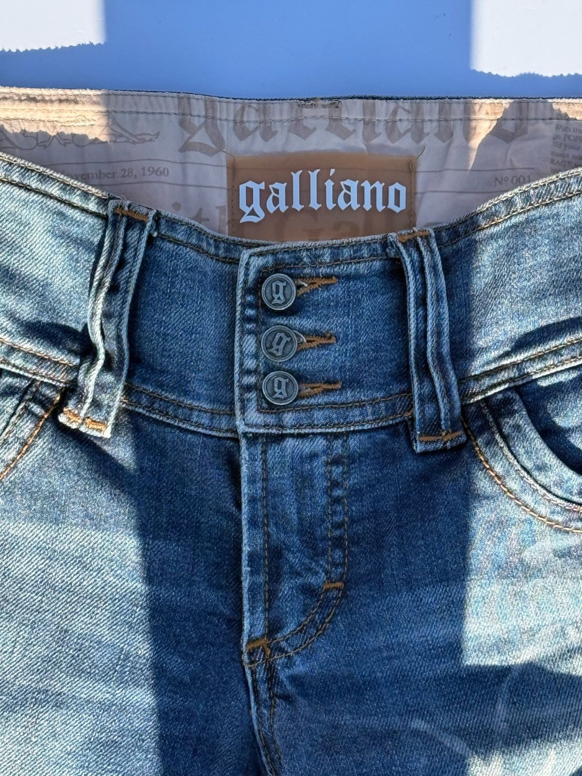 John Galliano Vintage jeans Galliano Size 27" / US 4 / IT 40 - 19 Thumbnail