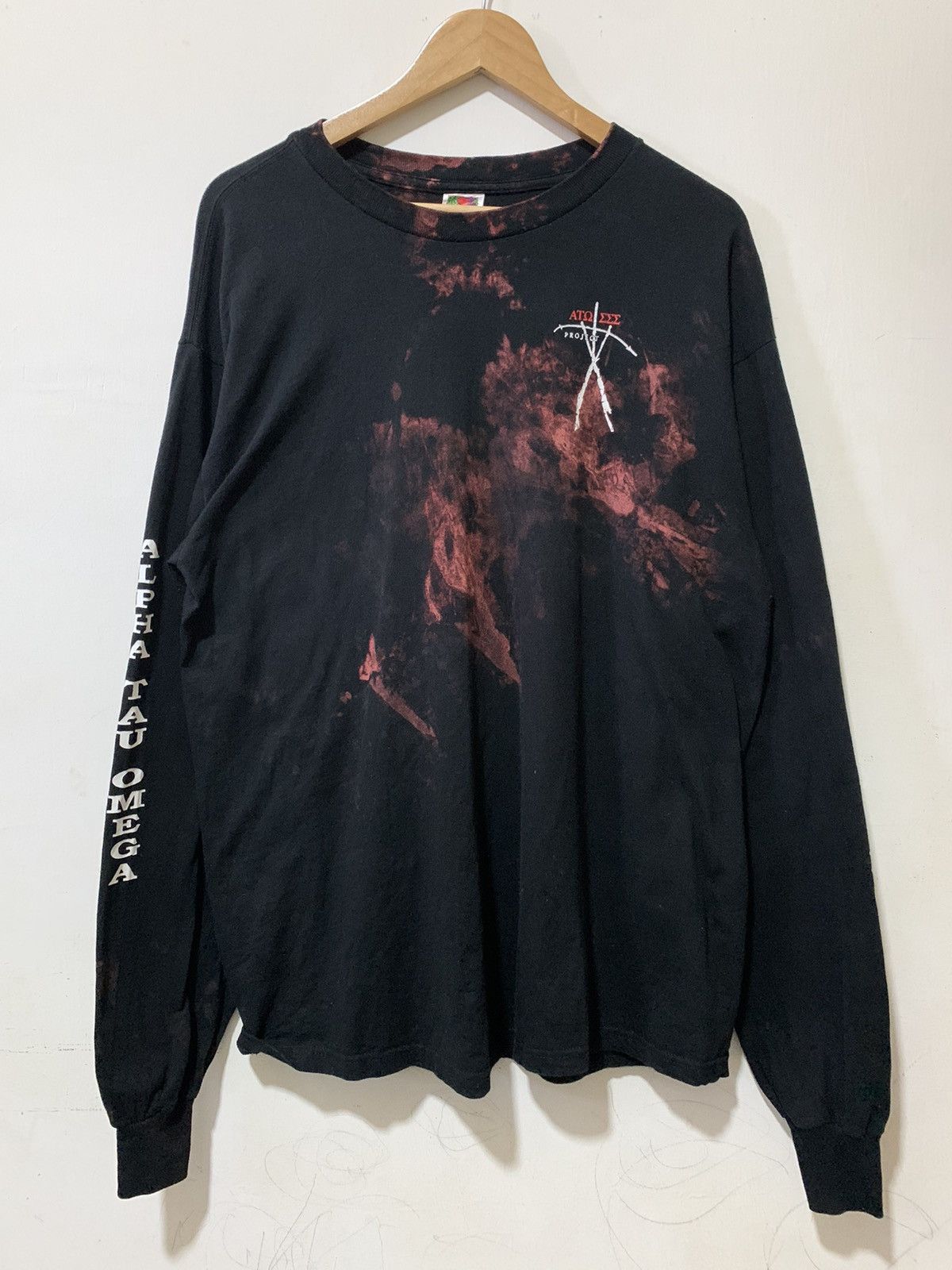 Fruit Of The Loom Vintage Alpha Tau Omega X Sigma Long Sleeve Tee Size US XL / EU 56 / 4 - 2 Thumbnail