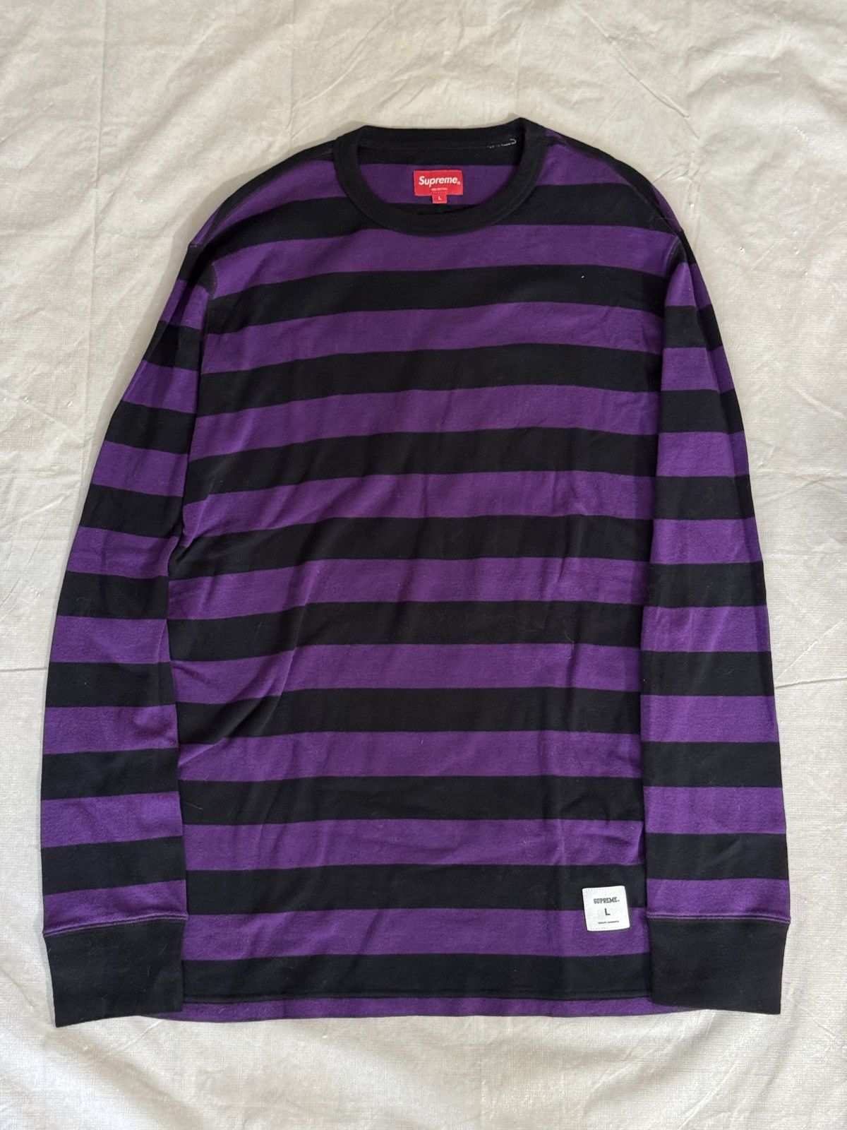 Supreme striped tee deals