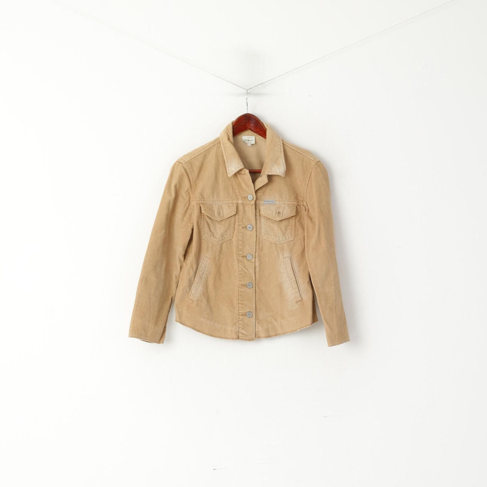 Calvin Klein Calvin Klein Jeans Women S Denim Shirt Beige 0235 Size S / US 4 / IT 40 - 2 Thumbnail