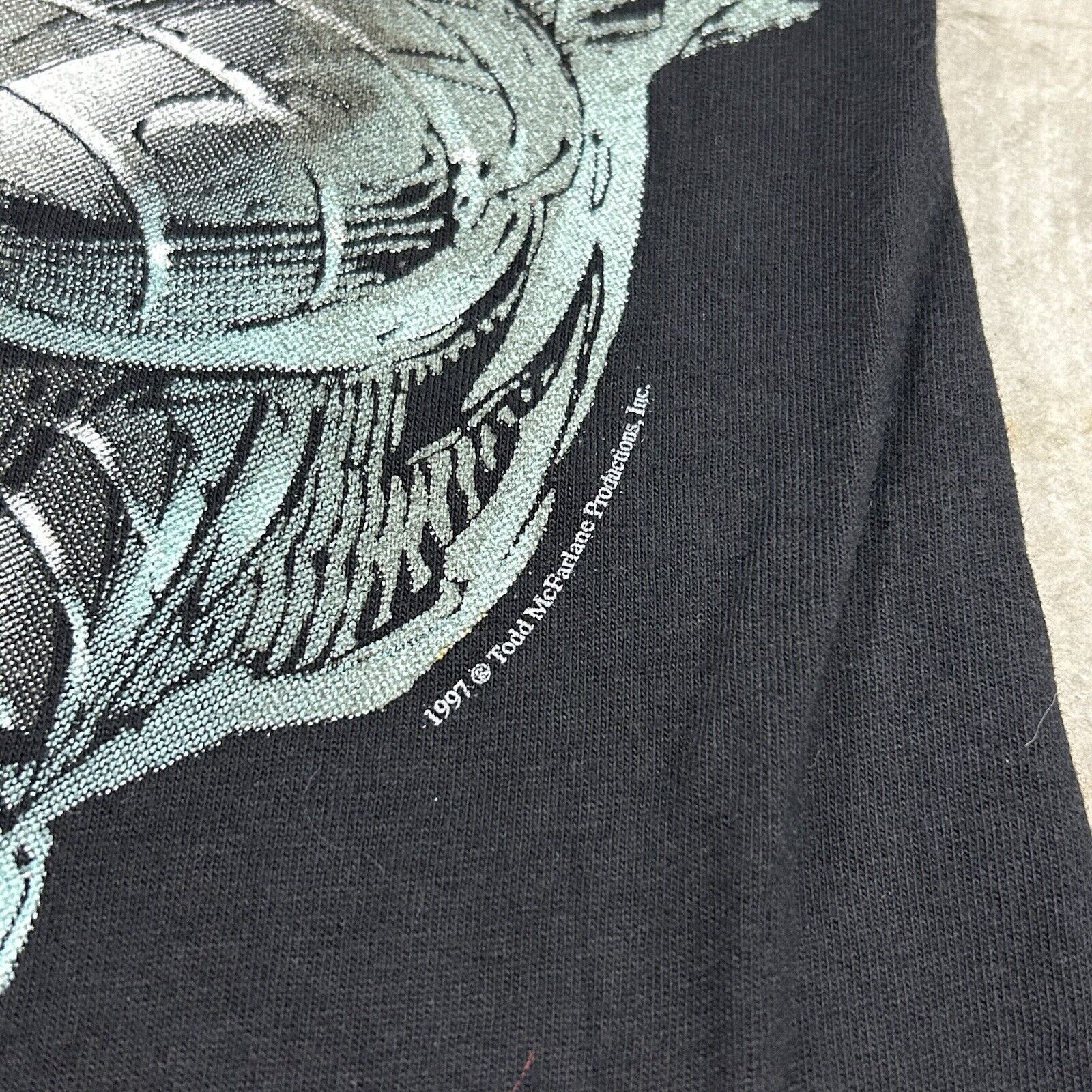 Fruit Of The Loom Vintage SPAWN Cygor Devolution TV Show Movie Black T-Shirt Size US M / EU 48-50 / 2 - 3 Thumbnail