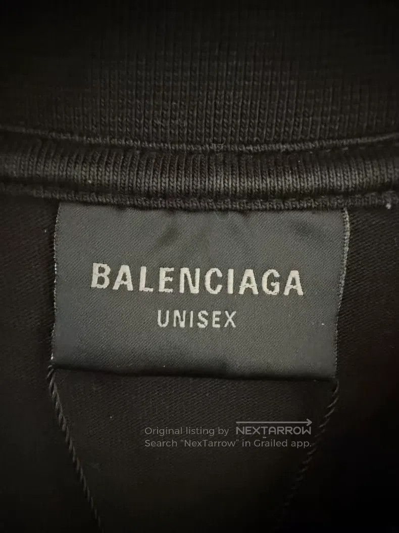 Balenciaga Balenciaga Black Front and Back Crystal Letter Logo Destro Size US S / EU 44-46 / 1 - 3 Thumbnail