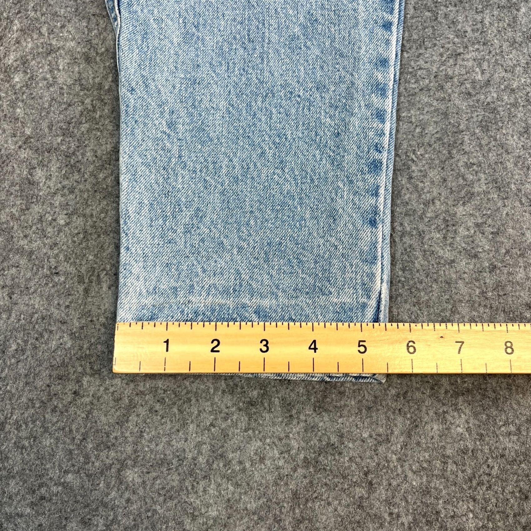 Armani ARMANI Jeans Womens Mom High Waist Blue 32 32 UK 10 Denim Vintage Italy 90s) Size 32" / US 10 / IT 46 - 3 Thumbnail