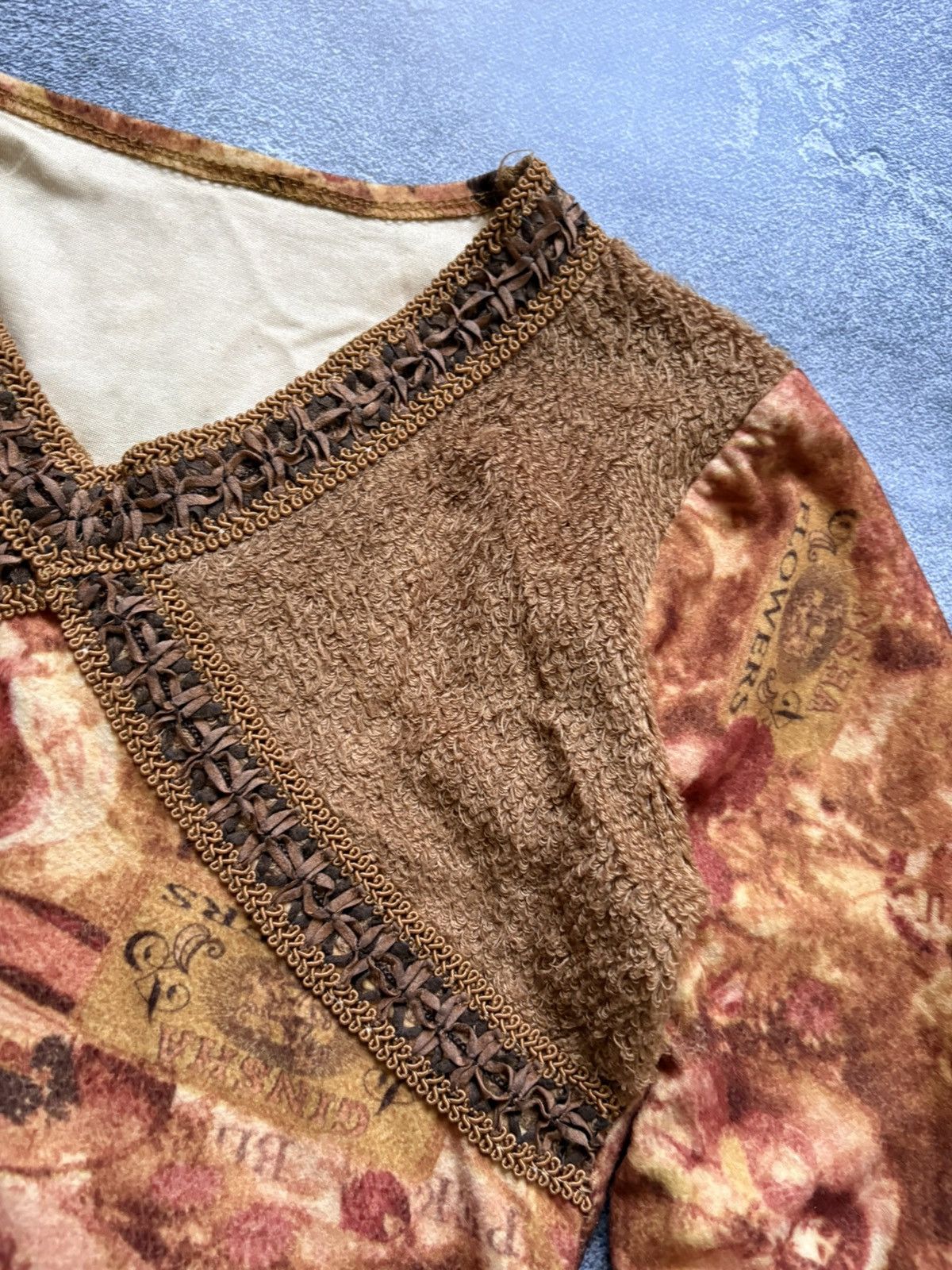 Jean Paul Gaultier Jean Paul Gaultier Vibe Y2K Grunge Fairy Bell Sleeve Top Size M / US 6-8 / IT 42-44 - 11 Thumbnail